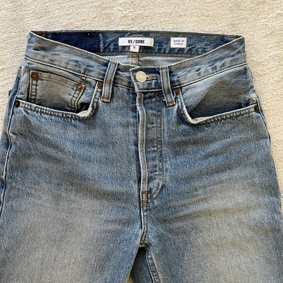 Redone for Jenni Kayne size 26 high rise straight leg denim - Picture 6 of 12